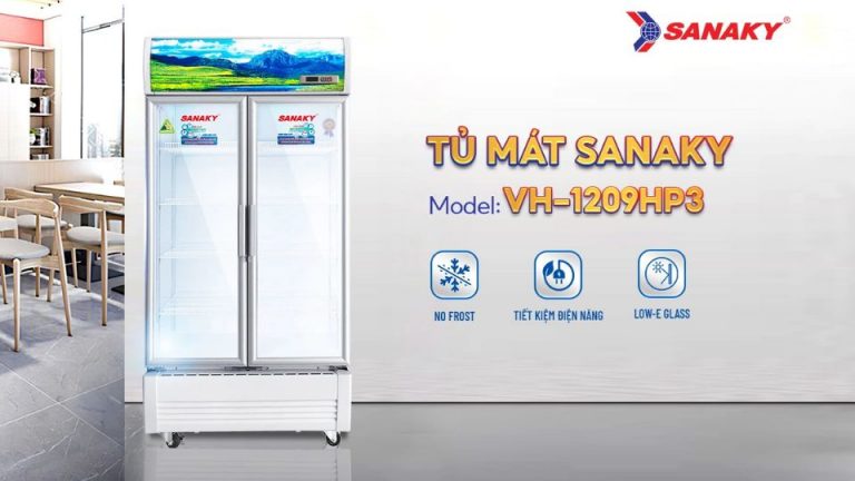 Tủ mát 2 cánh Inverter 1100l Sanaky VH-1209HP3